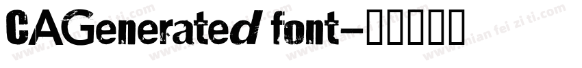 CAGenerated font字体转换